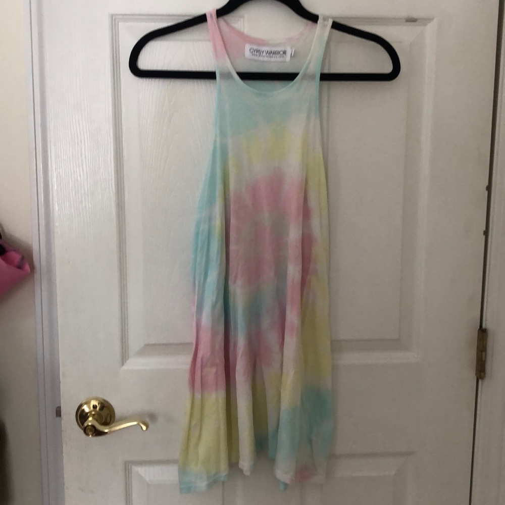 Tie dyed racer back dress